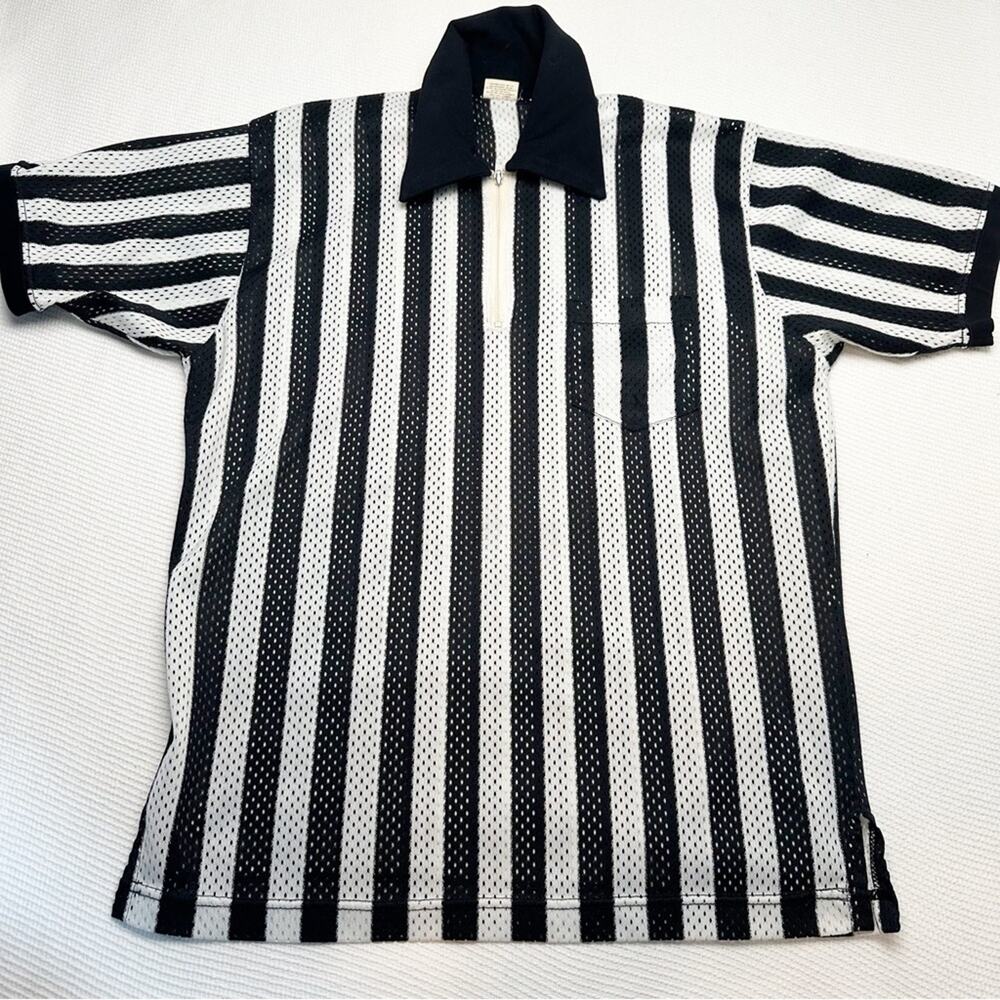 Vintage Powers Mfg mesh Referee jersey